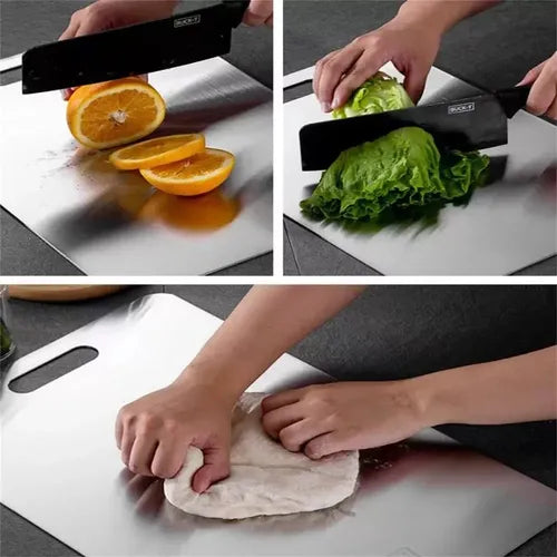 FIORENZA | TABLA DE PICAR PREMIUM ACERO INOXIDABLE