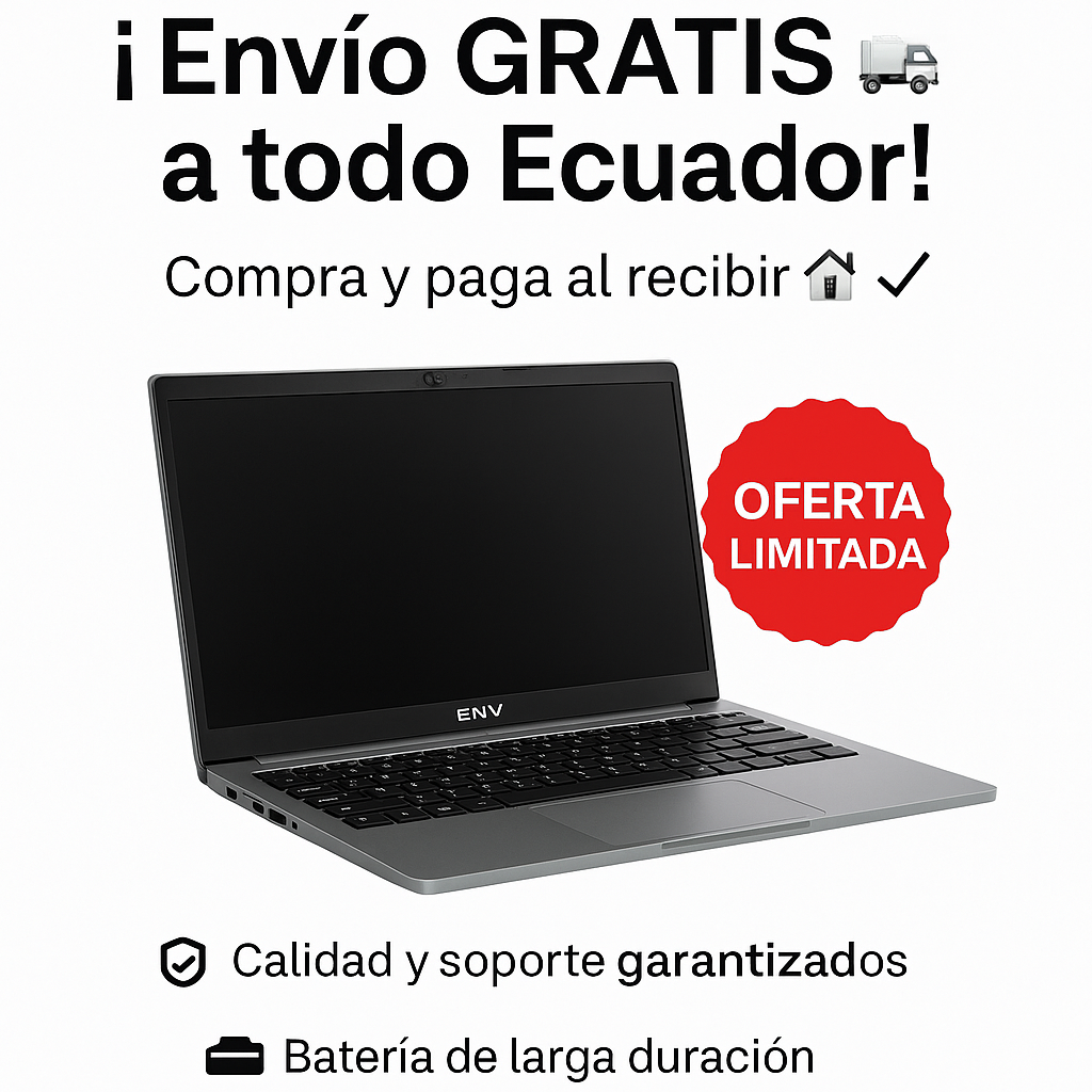 Laptop Ryzen 5-3500U | 16GB RAM + 512GB SSD | Envío GRATIS