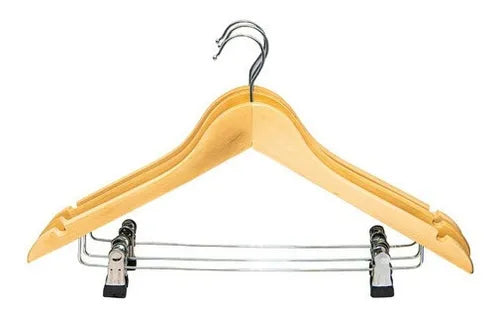 Armadores de Madera Triangular con Pinzas Reforzadas – Alta Gama por Docena