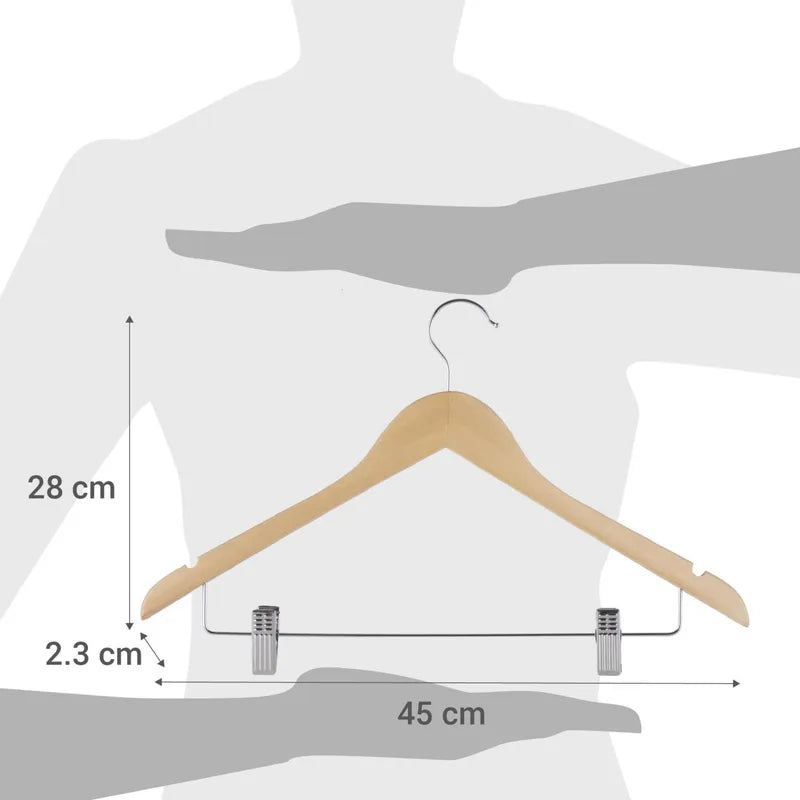 Armadores de Madera Triangular con Pinzas Reforzadas – Alta Gama por Docena