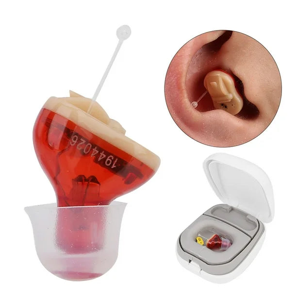 Audífono amplificador de sonido para sordera (individual)