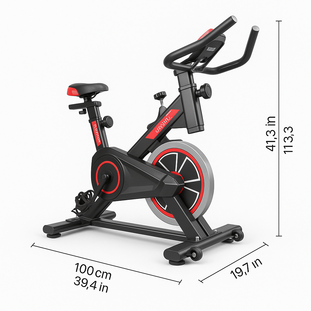 🏋️‍♂️ Bicicleta Estática de Spinning SPORTS – Silenciosa, Compacta y Profesional 🚴‍♀️