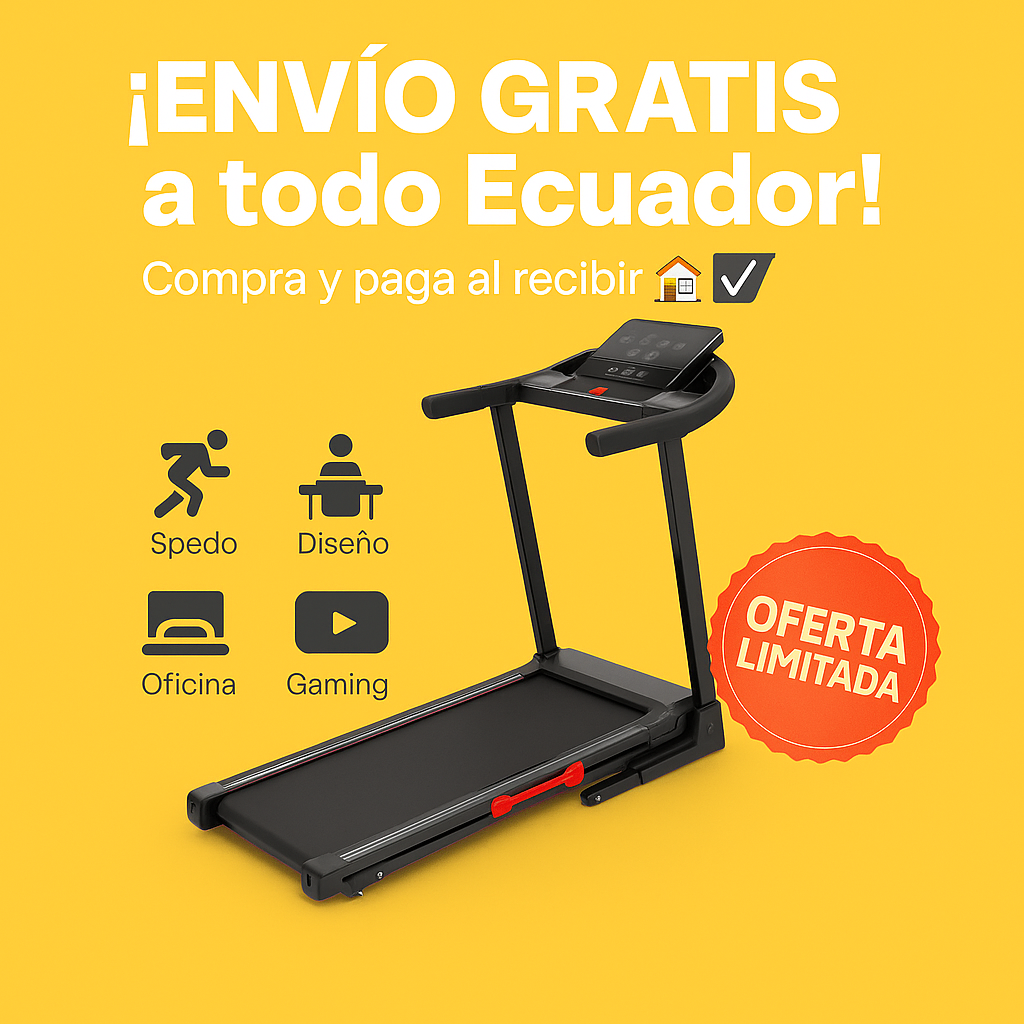 Caminadora Eléctrica Plegable 2.5HP | 3 Niveles de Inclinación 🚚