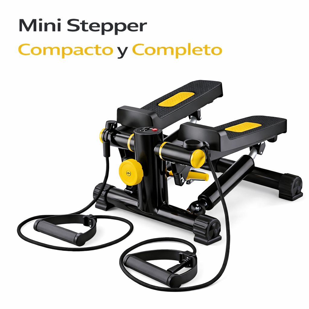 Mini Stepper / Escaladora / Pedal Ejercitador con Bandas de Resistencia | Envío GRATIS Ecuador