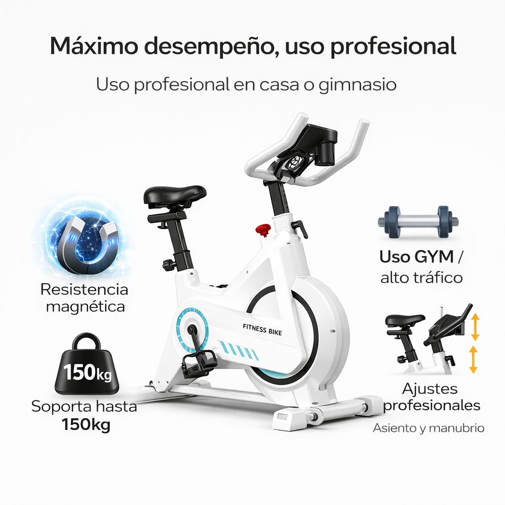 Bicicleta Spinning Magnética Alto Tráfico GYM | Envío GRATIS
