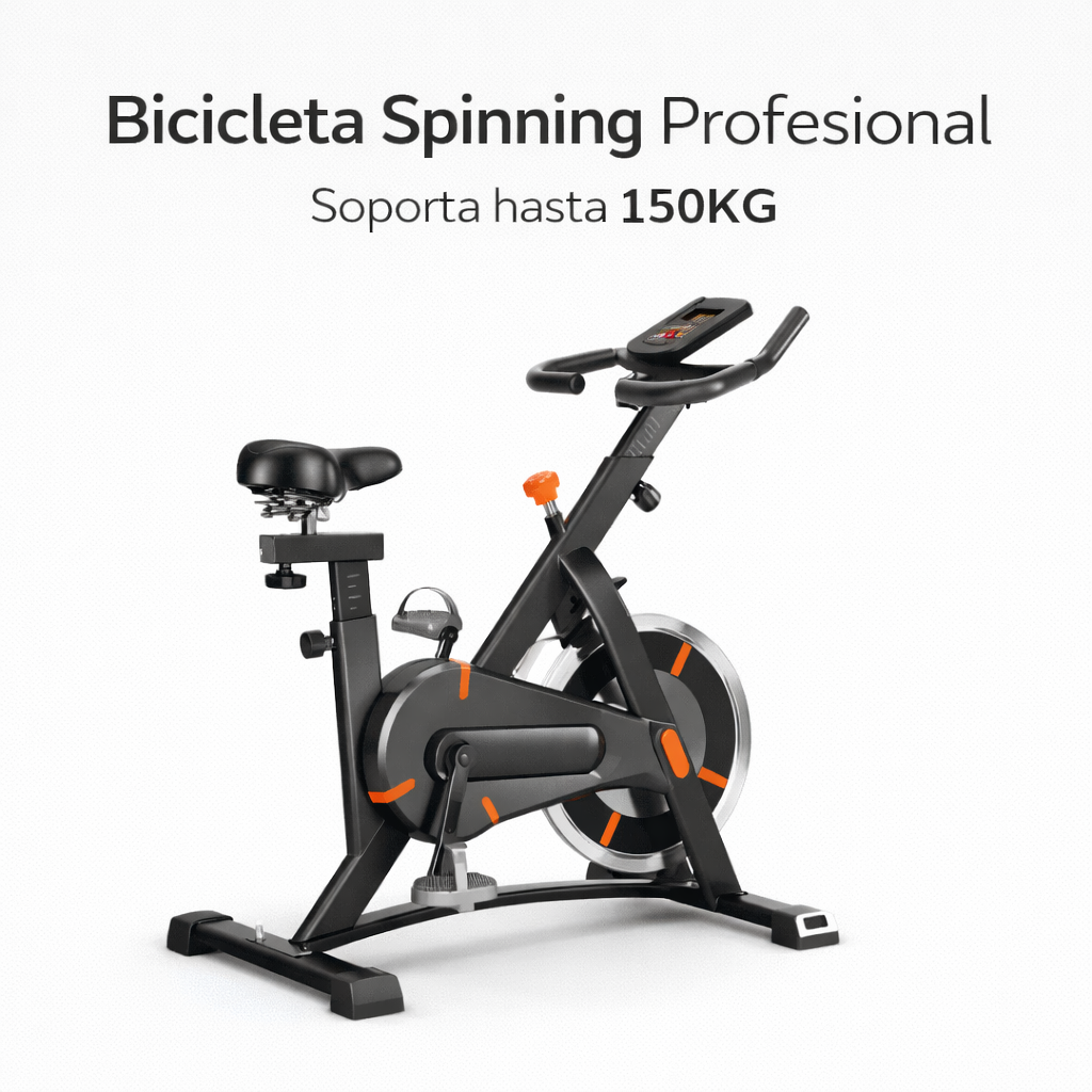 Bicicleta Spinning Profesional 150KG | Uso GYM | Envío GRATIS
