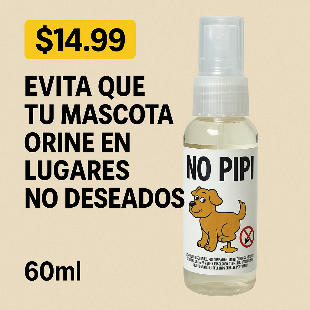 No Pipí 🐶 – Spray Entrenador Antiorina para Mascotas