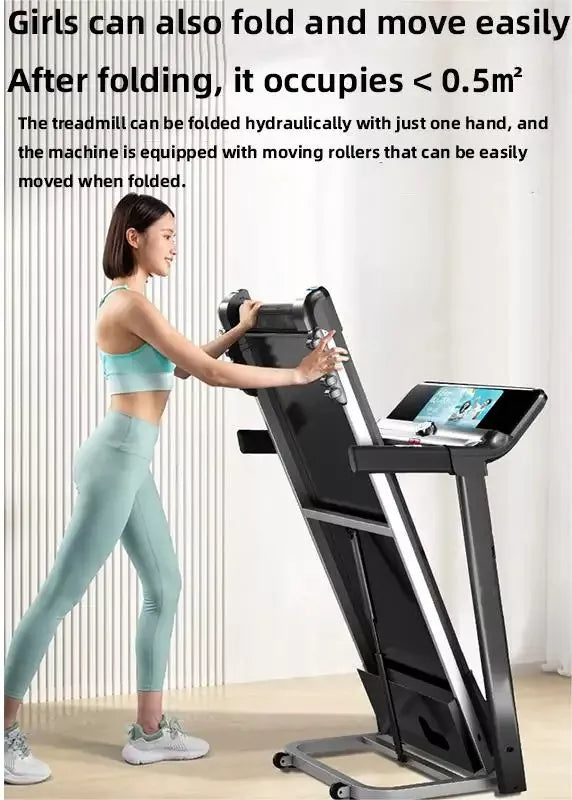 Caminadora Plegable 2.5HP con Pantalla Táctil (WiFi, Netflix, YouTube, Spotify, etc)