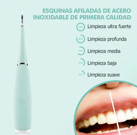 🦷 DentalClean® – Quita Sarro Eléctrico con Eliminador de Placa + Cabezal Intercambiable