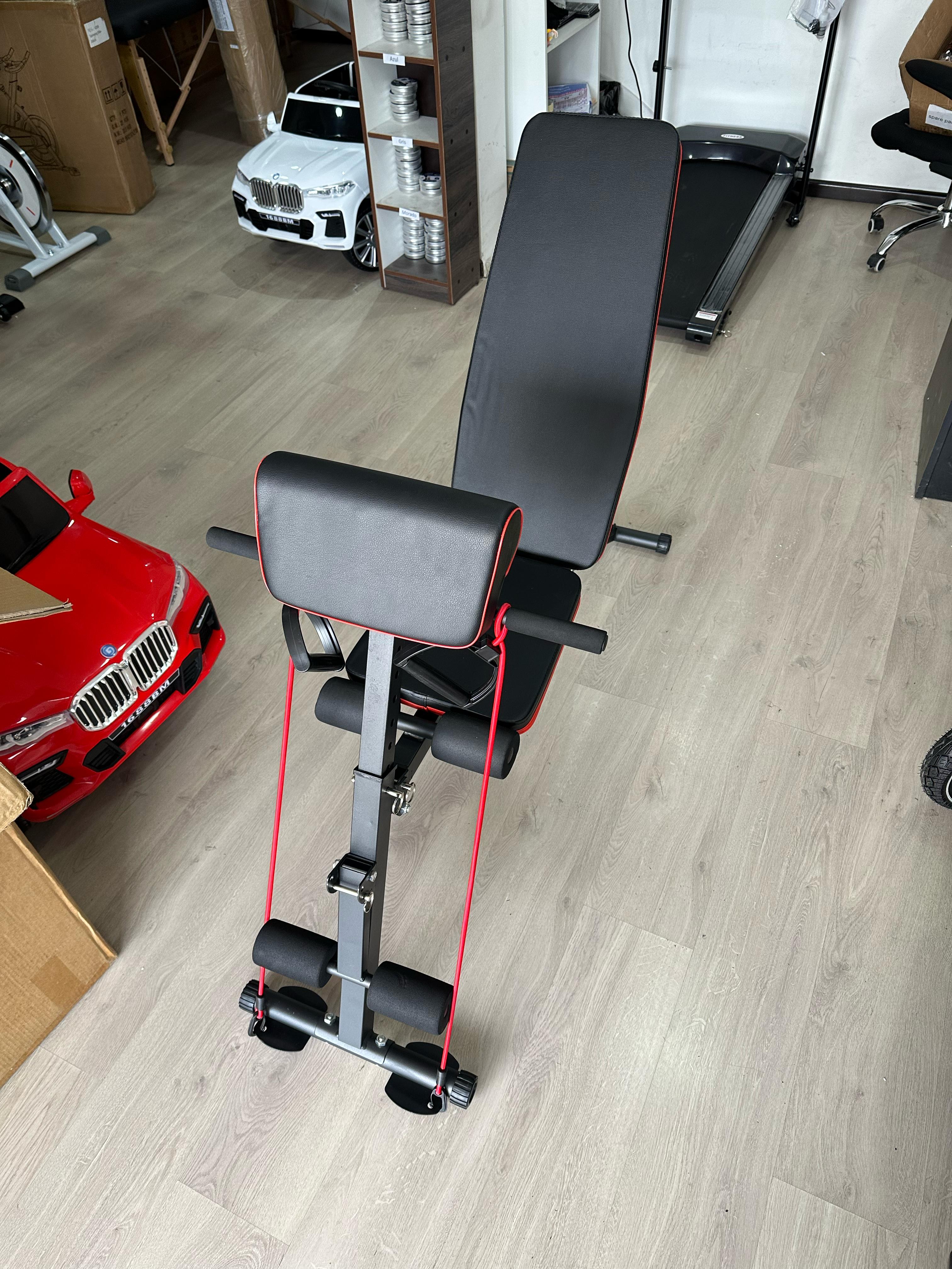 Banco Multifuncional Gym 7 Posiciones + Bandas | Envío GRATIS